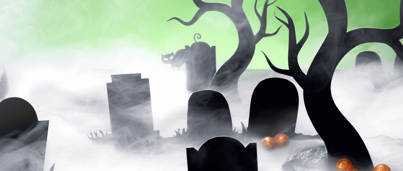 Gif of Halloween treats Milk Chocolate Ghosts and Jack O Lanterns