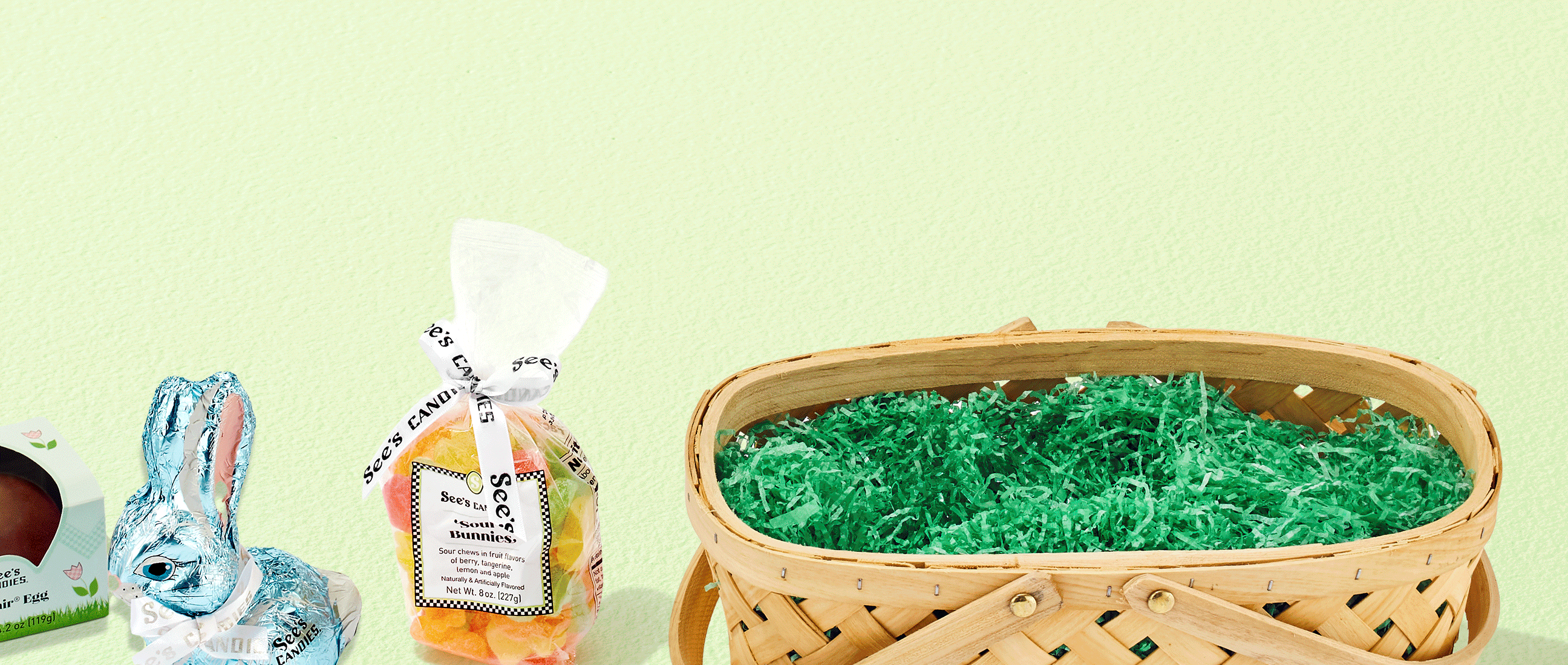 Gif of basket stuffer products to create a DIY Easter Basket